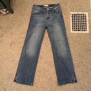 Risen Women's Straight Leg Medium Wash Mid Rise Jeans Size 9/29